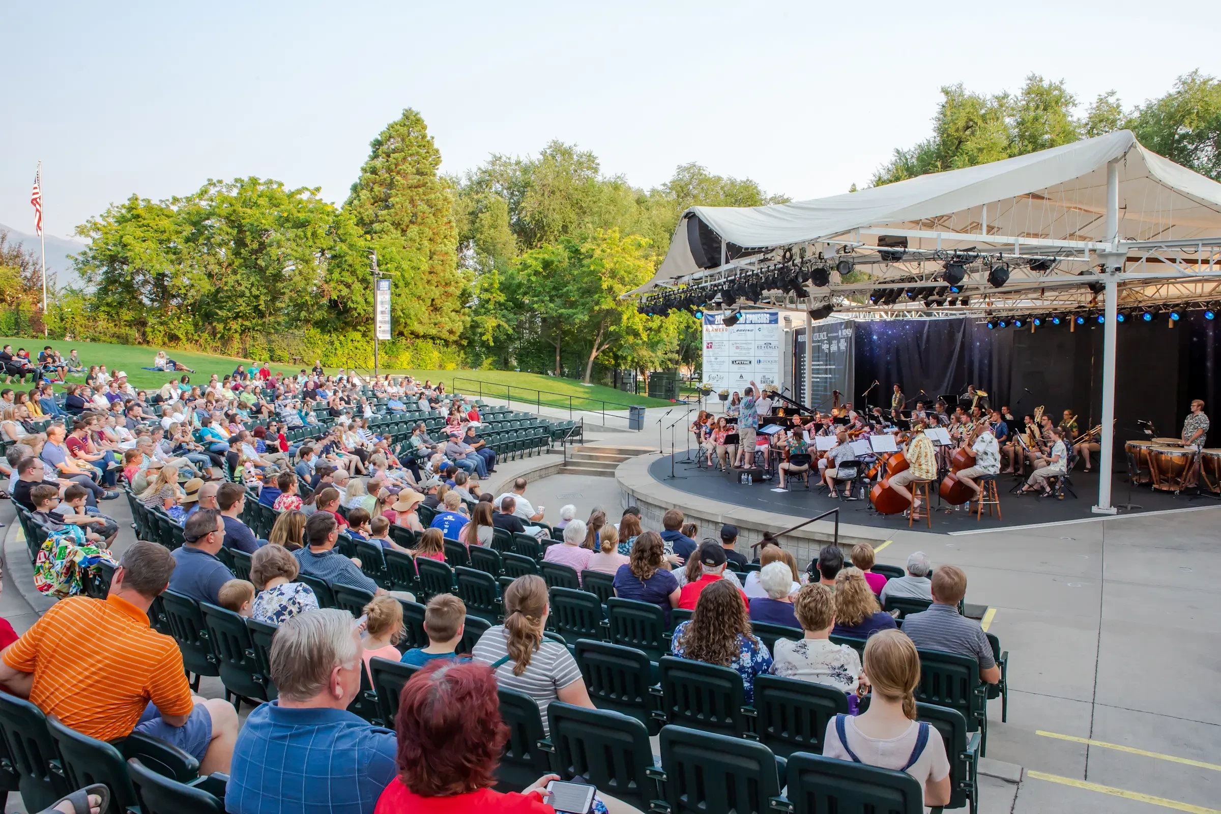 Skyward Symphony musicians in performance